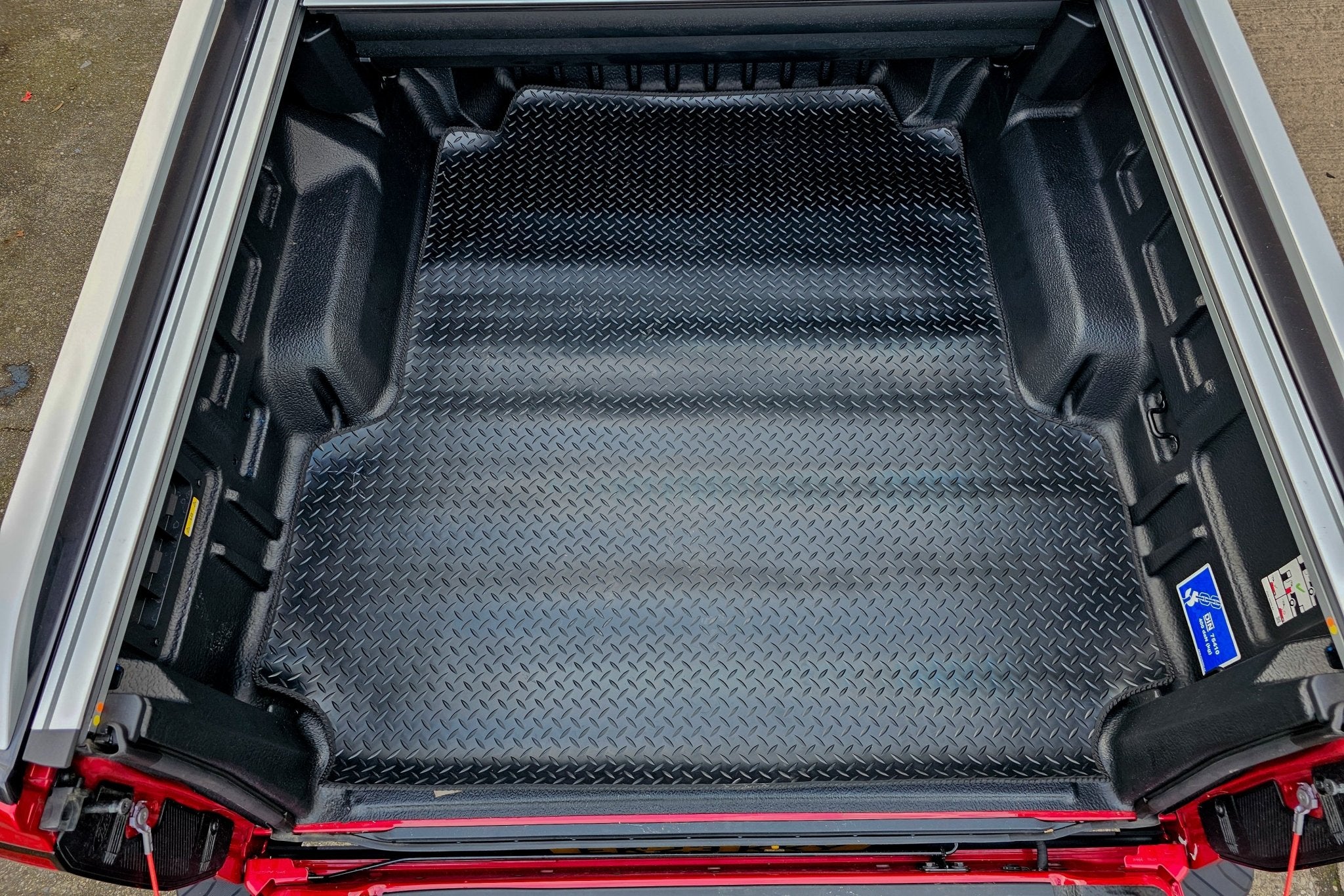 Ford Ranger 2023+ (Excl. Raptor) 3mm Chequered Rubber Loadbed Mat - Eagle 4x4