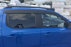 Ford Ranger 2023+ Matt Black Wind Deflectors (4pc) - Eagle 4x4