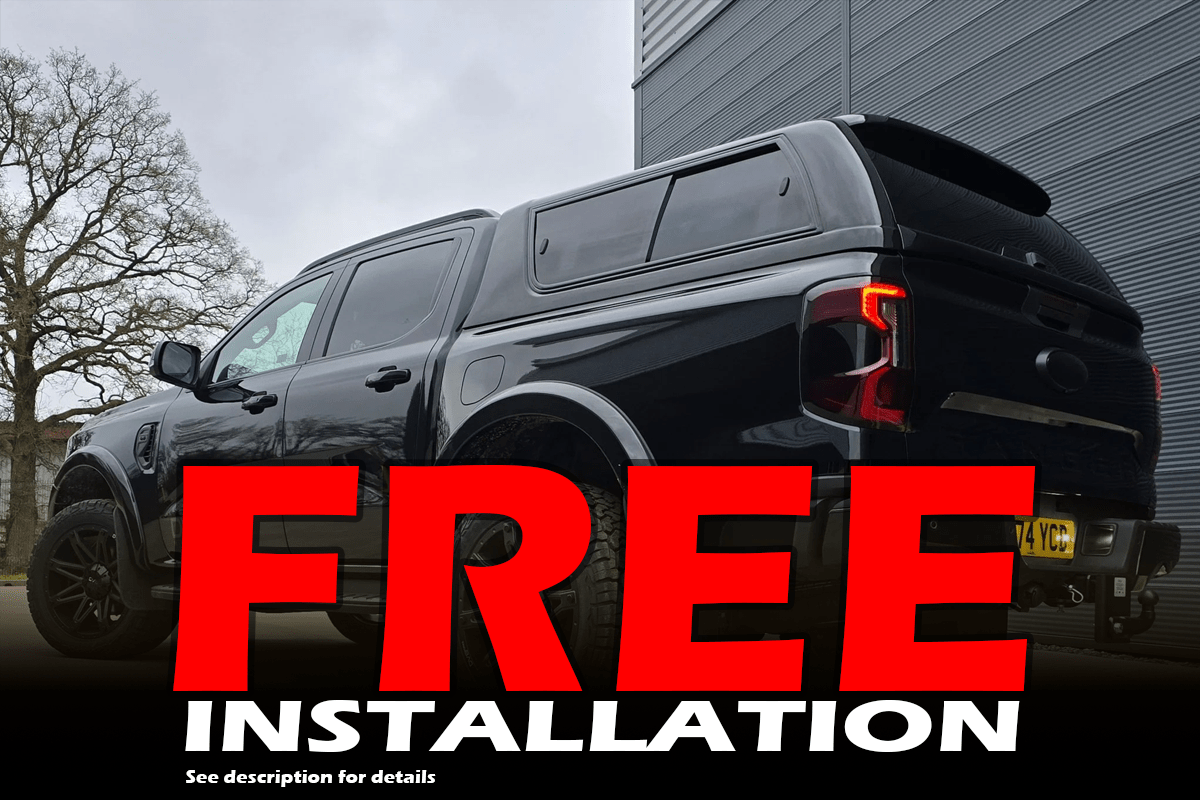 Ford Ranger 2023+ Spyder Hardtop with Sliding Windows - Eagle 4x4