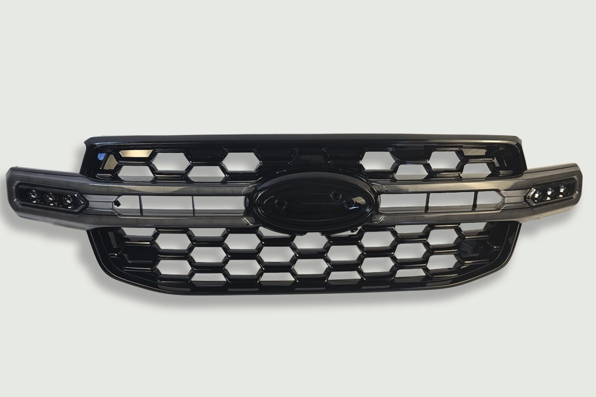 Ford Ranger 2023+ Spyder Hyperlite 3 Grille with integrated LED Lights - Eagle 4x4