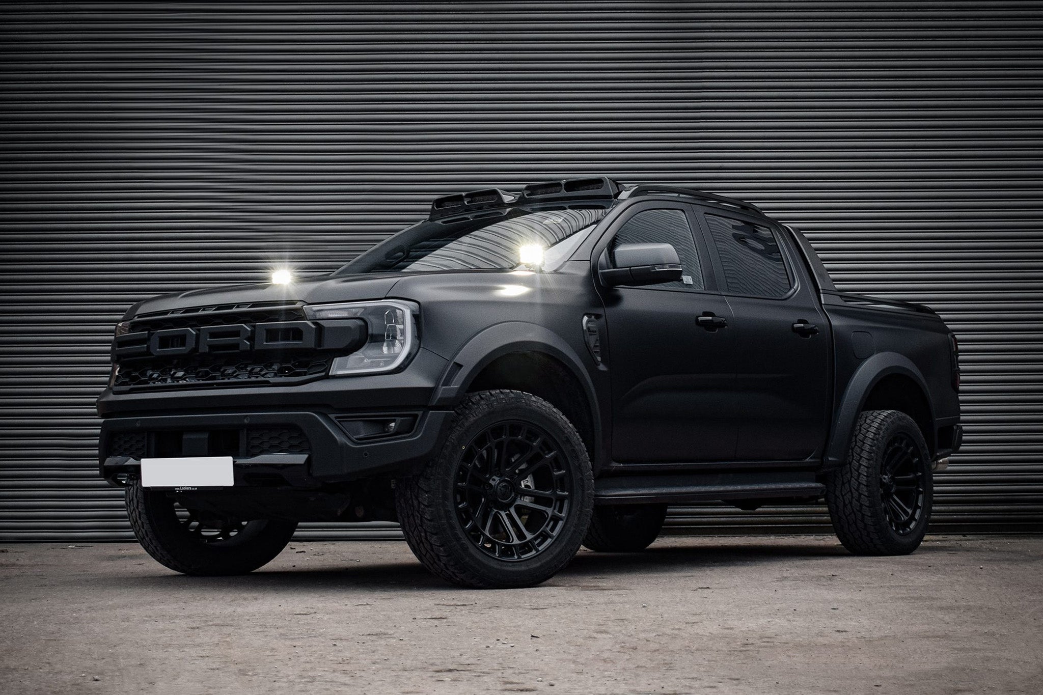 Ford Ranger 2023+ Spyder Stealth Twin 4 - inch Dark Force LED Bonnet Kit - Eagle 4x4