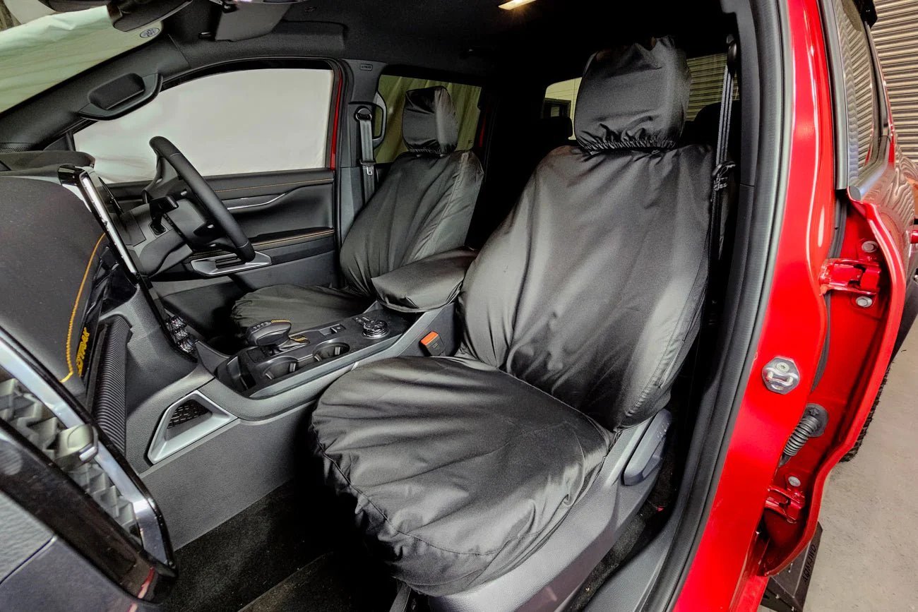 Ford Ranger 2023+(Base Models) Tailored Fit Front Seat Covers - (Pair) - Eagle 4x4