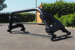 Ford Ranger Super Cab Soft Roll Tonneau Cover & Roll Bar Combo - Matt Black - Eagle 4x4