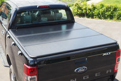 Ford Ranger T6 Double Cab 2012 Onwards Eagle Pro Fold Hard Tri Fold Tonneau Cover - Eagle 4x4