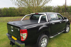 Ford Ranger T6 Double Cab Pro Roll Roller Shutter - Flat Side Rails - Eagle 4x4
