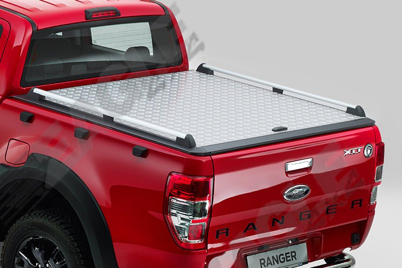 Ford Ranger T6 Eagle1 Aluminium Chequered Plate Tonneau Cover - Eagle 4x4