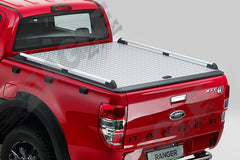 Ford Ranger T6 Eagle1 Aluminium Chequered Plate Tonneau Cover - Eagle 4x4