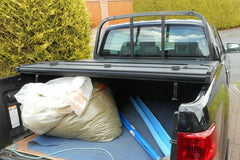 Ford Ranger T6 Eagle1 Hard Tri Fold Tonneau Cover - Fits with Ladder Rack - Eagle 4x4