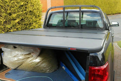 Ford Ranger T6 Eagle1 Hard Tri Fold Tonneau Cover - Fits with Ladder Rack - Eagle 4x4