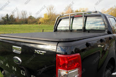 Ford Ranger T6 Eagle1 Soft Folding Tonneau Cover - With Ladder Rack - Eagle 4x4