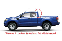 Ford Ranger T6 SUPER CAB Eagle1 Soft Roll - Up Tonneau Cover - With ladder rack - Eagle 4x4