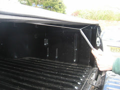 Ford Ranger T6 SUPER CAB Eagle1 Soft Roll - Up Tonneau Cover - With ladder rack - Eagle 4x4