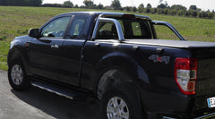 Ford Ranger T6 Super Cab - Soft Roll Up Tonneau Cover - Fits with OE Roll Bar - Eagle 4x4