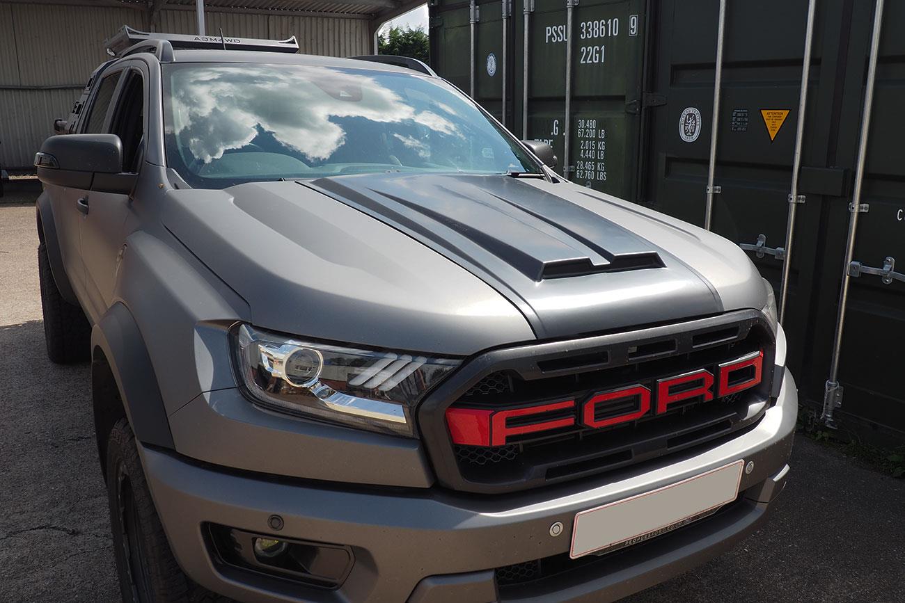Ford Ranger T7 T8 Muscle Style Bonnet Scoop - Eagle 4x4