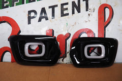 Ford Ranger T8 Fog Light Surrounds - With DRL - Black - Eagle 4x4