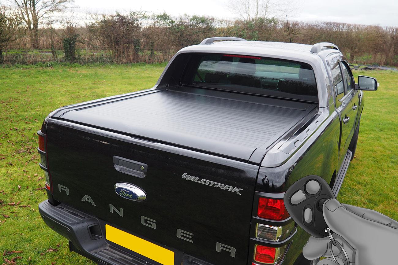 Ford Ranger Wildtrak 2012 - 2022 (T6/T7/T8) Electric Roller Shutter BLACK - Eagle 4x4
