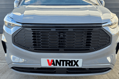 Ford Transit Custom 2024+ VanTrix Front Grille - Raptor Style - Matt Black - Eagle 4x4
