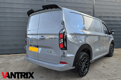 Ford Transit Custom 2024+ VanTrix Viper Rear Spoiler (Barn Door) - Matt Black - Eagle 4x4