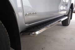 Isuzu D - Max Alpine F1 Running Boards - Stainless Steel - Stainless Steel - Eagle 4x4