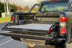 Isuzu D - Max Hawk Truck Bed Sliding Tray - Chequered Plate - Eagle 4x4