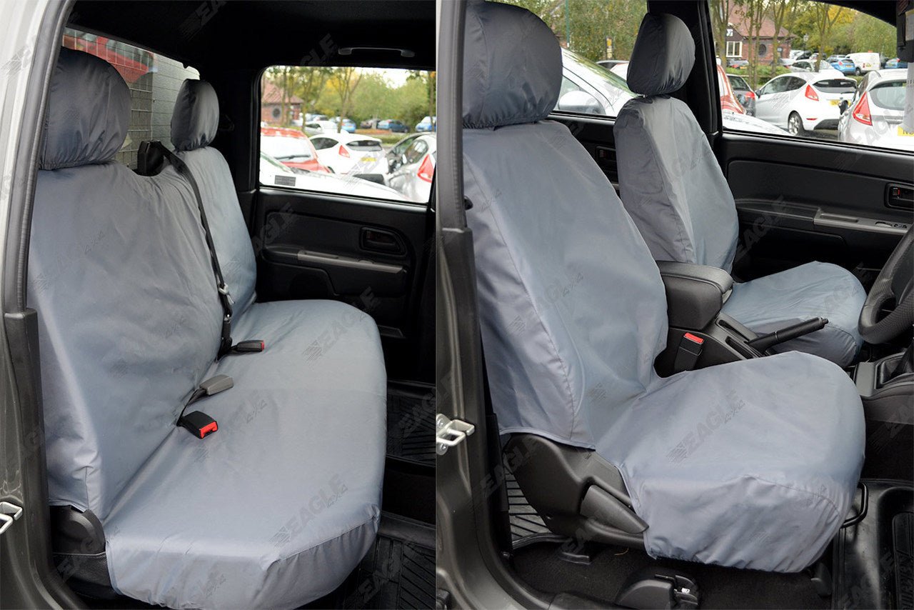 Isuzu Rodeo Seat Covers - Eagle1 Tailored Fit - Full Set - Black - Eagle 4x4