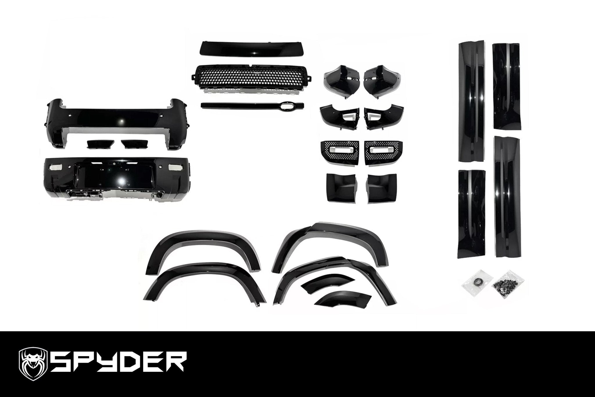 Land Rover Defender 90 (L663) 2020+ Spyder Body Kit in Gloss Black - Eagle 4x4
