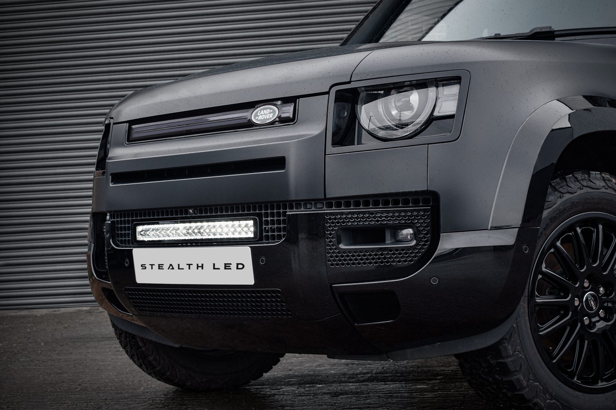Land Rover Defender L663 2020+ Spyder Stealth 21 - inch LED External Integration Grille Kit - Eagle 4x4