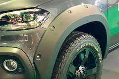 Mercedes X Class Fender Flare Wheel Arch Extensions - Rocky Style - Matte Black - Eagle 4x4