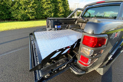 Mercedes X Class Hawk Truck Bed Sliding Tray - Chequered Plate - Eagle 4x4