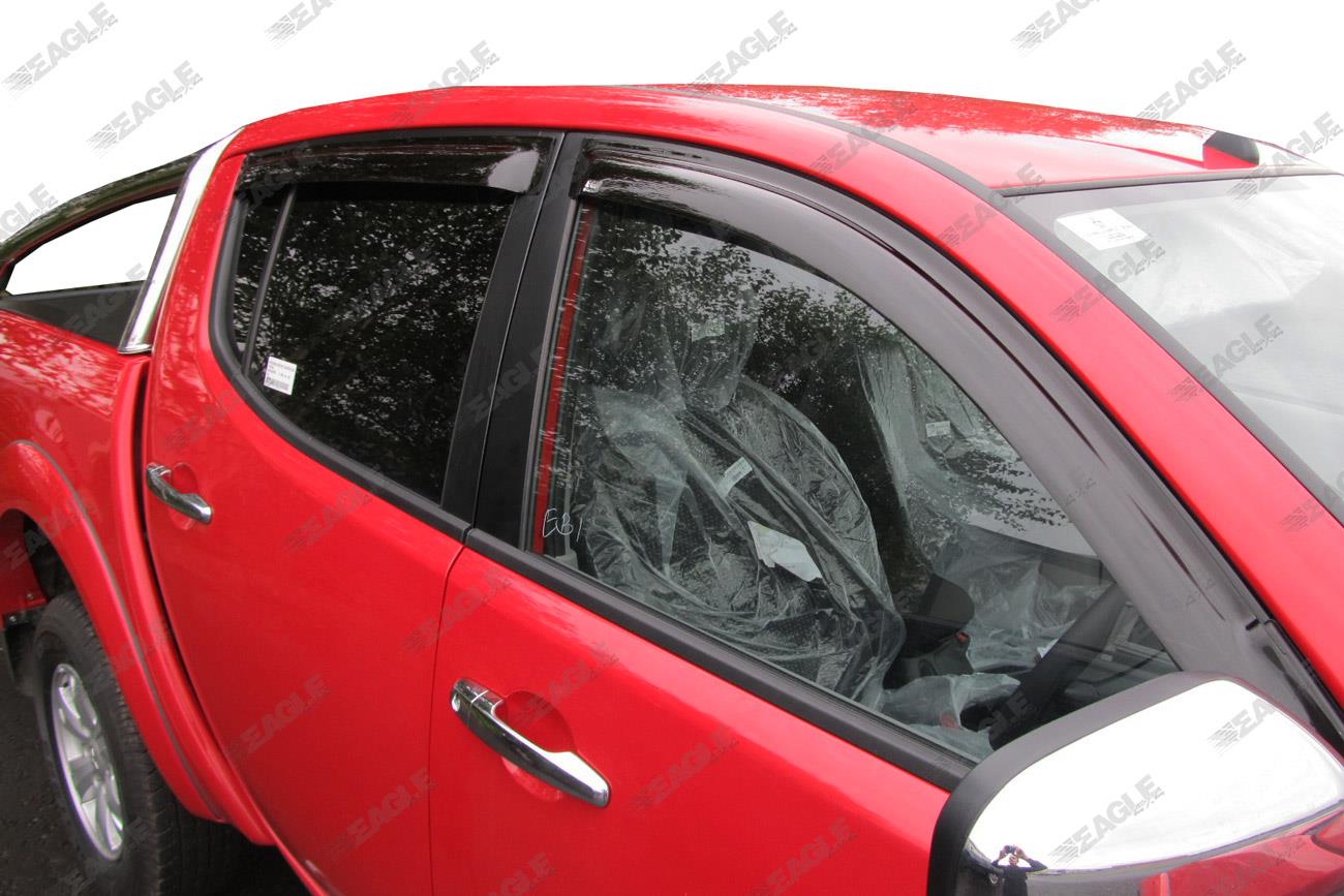 Mitsubishi L200 2006 - 2015 Wind Deflectors - Set of 4 - EGR - Eagle 4x4
