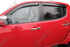 Mitsubishi L200 2006 - 2015 Wind Deflectors - Set of 4 - EGR - Eagle 4x4