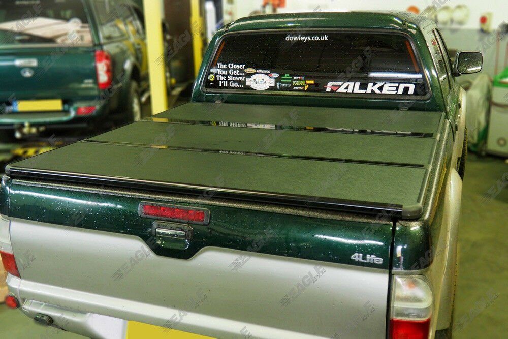Mitsubishi L200 98 - 05 D/C Eagle1 Hard Tri Fold Tonneau Cover - Eagle 4x4