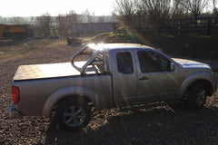 Nissan Navara D40 K/C Soft Roll Up Cover and Roll Bar Combo - Matt Black - Eagle 4x4