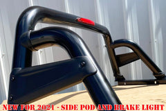 Nissan Navara D40 Roll Bar ST Finish Rear Styling Bar - Black - Eagle 4x4