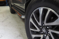 Nissan Navara NP300 16+ Alpine F1 Running Boards - Stainless Steel - Eagle 4x4