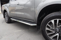 Nissan Navara NP300 16+ Alpine F1 Running Boards - Stainless Steel - Eagle 4x4
