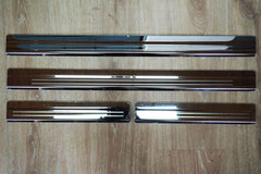 Nissan Navara NP300 2016> Stainless Steel Door Sill Guards - Set of 4 - Eagle 4x4