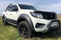 Nissan Navara NP300 - Fender Flare Wheel Arch Extensions - Rocky Style - Matte Black - ADD BLUE - Eagle 4x4