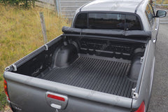 Soft Roll Up Tonneau and F1 BLACK Roll Bar for Toyota Hilux (Revo) - Matt Black - Eagle 4x4