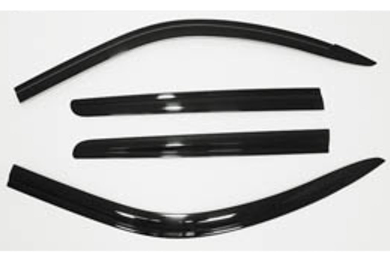 Ssangyong Musso 2018+ Dark Smoked Slim Wind Deflectors (Set of 4) - Eagle 4x4