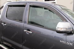 Toyota Hilux 2005 - 2015 Wind Deflectors - Set of 4 - EGR - Eagle 4x4