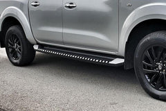 Toyota Hilux 2016+ Falcon V1 Side Steps - Satin Black - Eagle 4x4