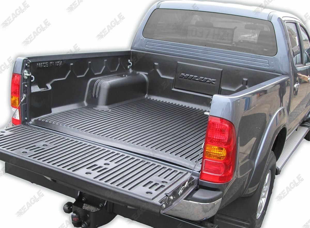 Toyota Hilux Load Bed Liner Double Cab Under Rail Plastic - Life Time Guarantee - Eagle 4x4