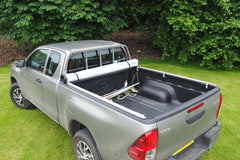 Toyota Hilux (Revo) 2016+ Extra Cab - FLASH Roll Up Soft Tonneau Cover - For Trucks With Ladder Rack - Eagle 4x4