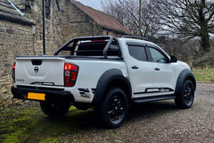 Toyota Hilux (Revo) Fender Flare Wheel Arch Extensions - Rocky Style - Matte Black - Eagle 4x4