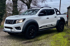 Toyota Hilux (Revo) Fender Flare Wheel Arch Extensions - Rocky Style - Matte Black - Eagle 4x4