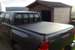 TOYOTA HILUX SOFT ROLL - UP TONNEAU COVER - FLASH COVER - FITS WITH LADDER RACK - Eagle 4x4