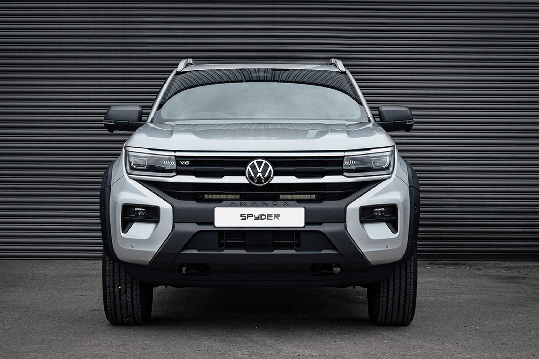 Volkswagen Amarok 2023+ Spyder Stealth Twin 10 - inch LED Light Bars + Integrated Grille Kit - Eagle 4x4